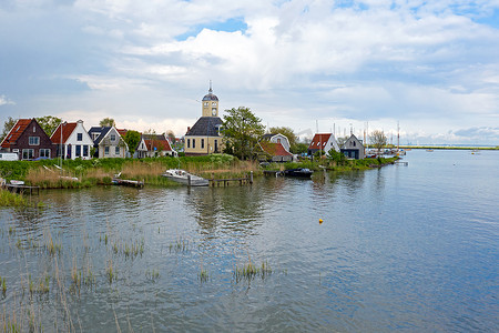 荷兰 IJsselmeer 的 Durgerdam 古村落