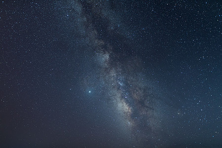 银河系与宇宙中的恒星和空间尘埃。
