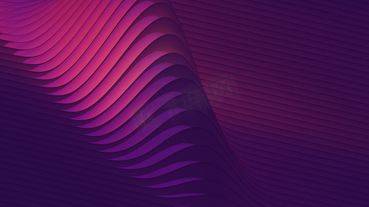 波浪紫色和洋红色线条图案。