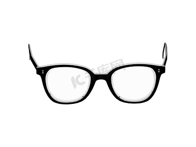 有色镜片的现代​​眼镜