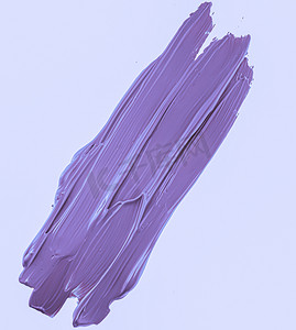 紫色笔触或化妆污迹特写、美容化妆品和口红质地