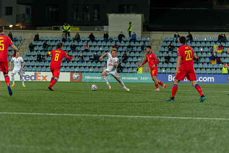 L. Kleinheisler HUN 在卡塔尔 2022 年世界杯预选赛安道尔对匈牙利的比赛中出场