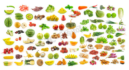 水果和蔬菜的集合