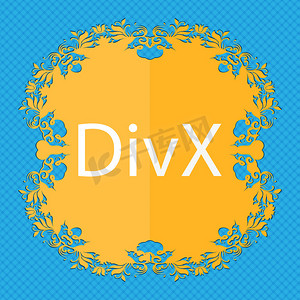 DivX 视频格式标志图标。