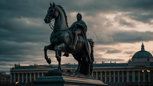 彼得大帝的马术雕像旅游名声皇帝