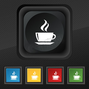 茶，咖啡图标符号。
