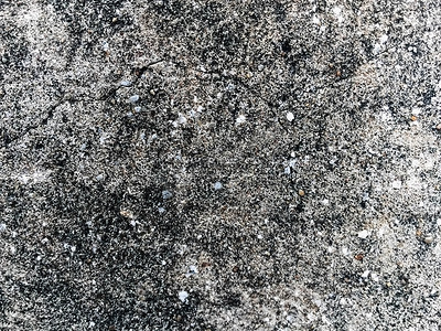 黑白地板背景摄影照片_黑白花纹石材水泥地