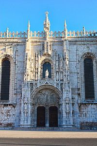 莫比乌斯环设计摄影照片_“葡萄牙里斯本贝伦区的热罗尼姆斯修道院。”