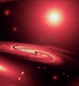 星云图片摄影照片_螺旋星系的图像。