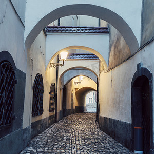 卢布尔雅那老城区的街道