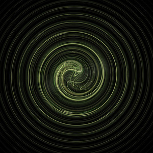 分形 31 绿色螺旋