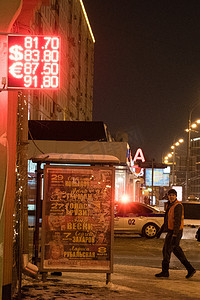 油价次图摄影照片_俄罗斯 - 经济 - 卢布