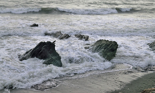 海边的冬天。