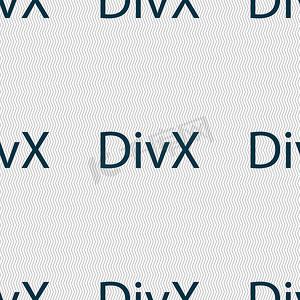 DivX 视频格式标志图标。