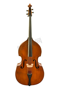 复古的中提琴与剪切路径隔离。