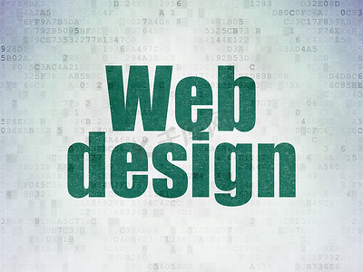 网页设计理念： 数字数据论文背景网页设计