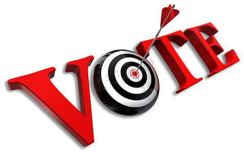 投票红色词和概念性目标
