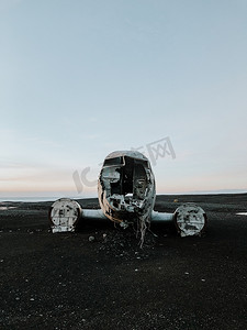 冰岛的 DC-3 飞机残骸