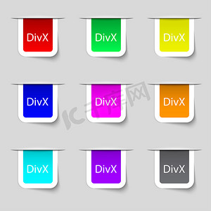DivX 视频格式标志图标。