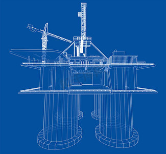 海上石油钻井平台概念