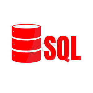 SQL 数据库图标徽标设计 UI 或 UX 应用程序