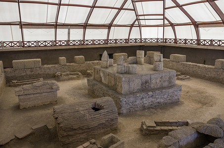 Viminacium 考古遗址 n 的罗马皇帝墓遗址
