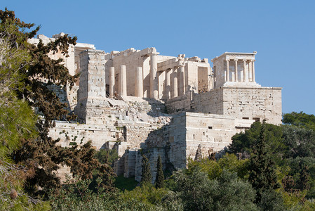 希腊雅典卫城的古遗址