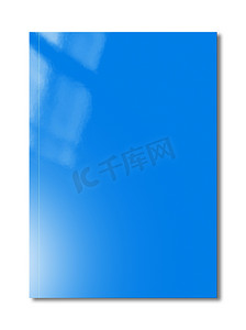IT行业简历模板摄影照片_蓝色小册子封面模板
