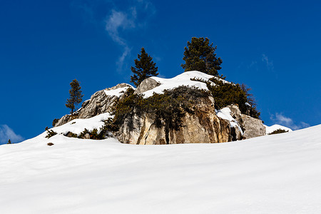 阿拉巴滑雪胜地的落基山脉，多洛米蒂阿尔卑斯山，意大利