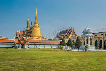 泰国皇宫摄影照片_泰国曼谷玉佛寺庭院大皇宫