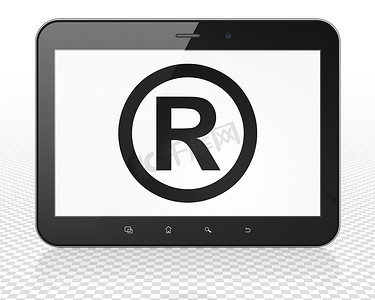 法律概念： Tablet Pc 计算机与在显示上注册