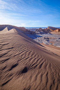 Valle de la Luna 的沙丘，智利圣佩德罗德阿塔卡马