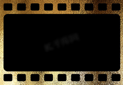 水平空白过渡复古电影框架模板背景