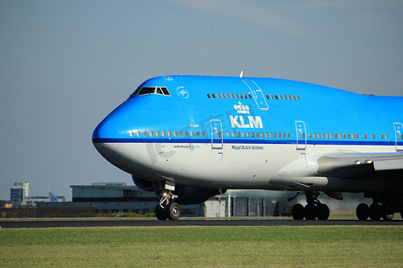 荷兰阿姆斯特丹-2016 年 8 月 18 日：PH-BFD KLM 荷兰皇家航空公司波音 747-406(M)