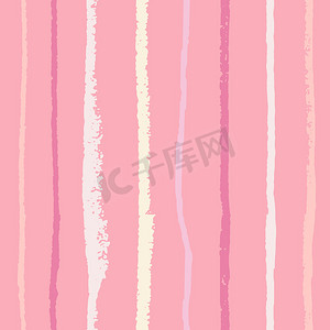 孟菲斯粉色摄影照片_粉色时尚无缝图案背景上的柔和色彩垂直纹理线条。