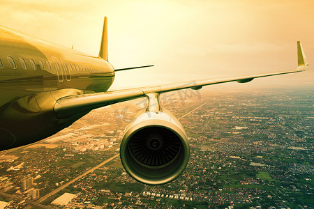 喷气式客机摄影照片_喷气式客机在云层之上飞行 scape 用于飞机 tra