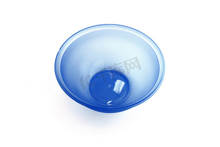 蓝色玻璃碗