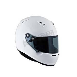 现代白色摩托车头盔