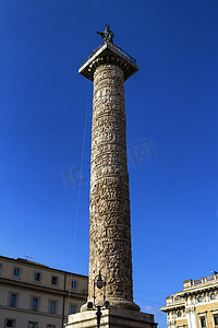 图拉真纪念柱，罗马，意大利