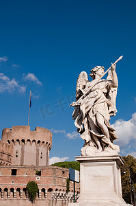 罗马圣天使堡桥上的天使 - 意大利