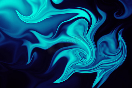 流动的液体摄影照片_五颜六色的液体划线员抽象背景。