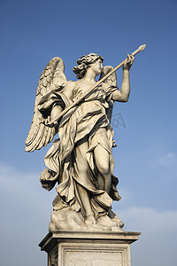 天使爱恋摄影照片_天使雕塑。