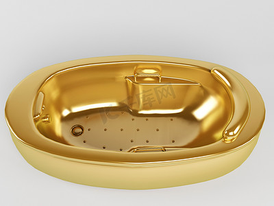 金色浴缸