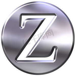 3D 银色字母 Z