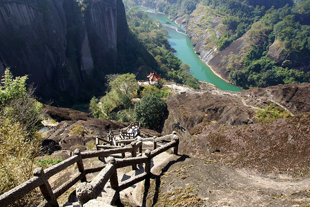 Canyon in Wuyishan Mountain, Fujian province, China