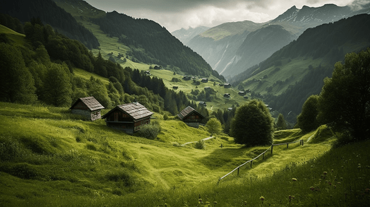 风景如画的瑞士风光
