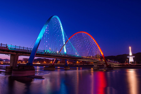 大田摄影照片_韩国大田 Expro 桥。
