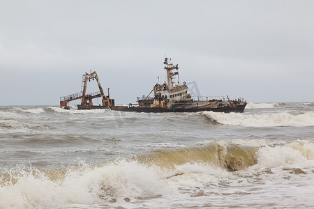 Zeila 沉船于 2008 年 8 月 25 日搁浅在纳米比亚