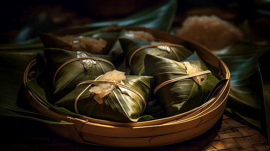 端午佳节摄影照片_端午节端午粽子传统食物