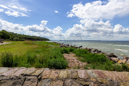 波罗的海 Poel 岛石滩的美景